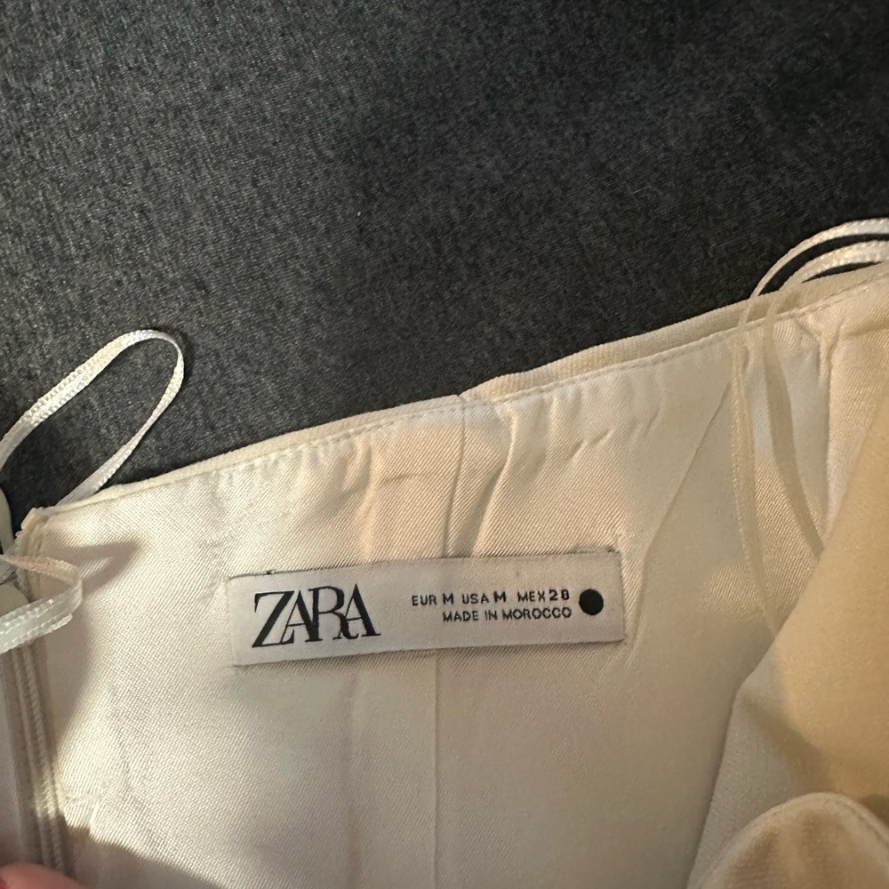 Zara Cream Strapless Corset Top - Picture 3 of 4